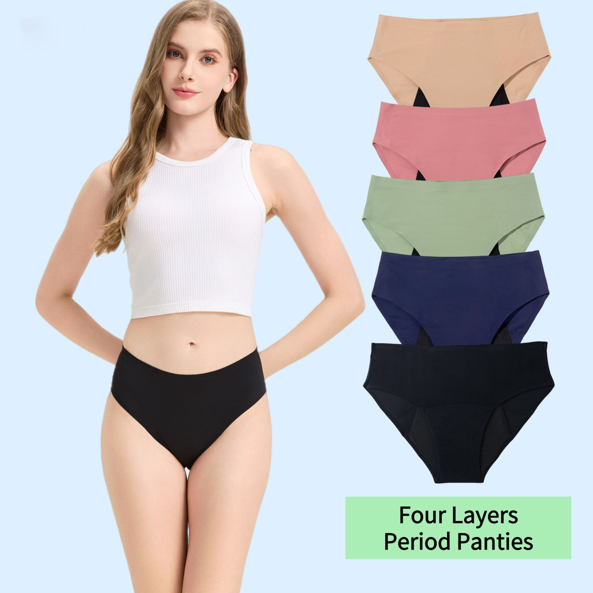 Period Panty Absorbent - Женские менструальные трусики с впитывающей способностью